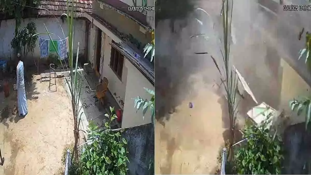 Telangana: गैस सिलेंडर विस्फोट में परिवार बाल-बाल बचा Telangana: गैस सिलेंडर विस्फोट में परिवार बाल-बाल बचा