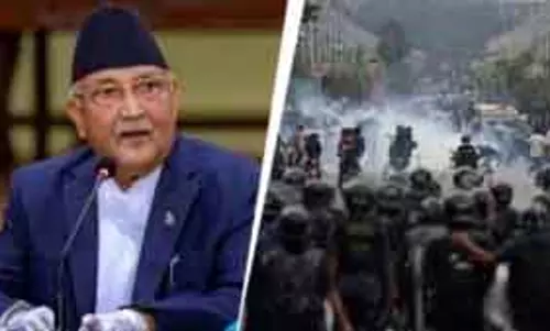 जेन जेड के विरोध के बीच नेपाल के प्रधानमंत्री ओली ने इस्तीफा दिया जेन जेड के विरोध के बीच नेपाल के प्रधानमंत्री ओली ने इस्तीफा दिया