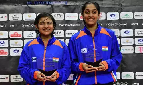 दिव्यांशी और अनन्या ने WTT यूथ स्टार कंटेंडर में अंडर-15 युगल खिताब जीता