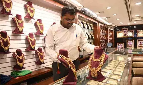 Hyderabad में सोने की कीमतें 1.10 लाख रुपये प्रति 10 ग्राम के रिकॉर्ड स्तर पर पहुंचीं Hyderabad में सोने की कीमतें 1.10 लाख रुपये प्रति 10 ग्राम के रिकॉर्ड स्तर पर पहुंचीं