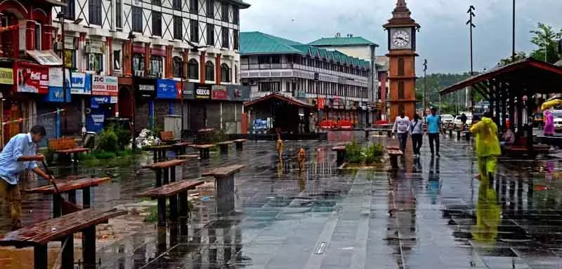 J&K में 12 सितंबर तक कुछ जगहों पर हल्की बारिश की संभावना: मौसम विभाग J&K में 12 सितंबर तक कुछ जगहों पर हल्की बारिश की संभावना: मौसम विभाग