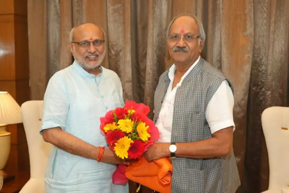 MP बृजमोहन अग्रवाल ने की नए उप-राष्ट्रपति सीपी राधाकृष्णन से भेंट MP बृजमोहन अग्रवाल ने की नए उप-राष्ट्रपति सीपी राधाकृष्णन से भेंट