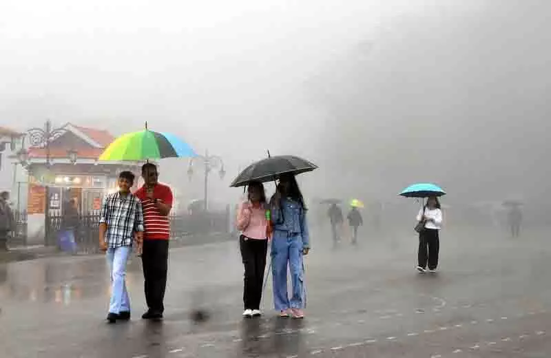 Himachal में बारिश जारी रहेगी, 4 जिलों के लिए पीली मौसम चेतावनी जारी Himachal में बारिश जारी रहेगी, 4 जिलों के लिए पीली मौसम चेतावनी जारी