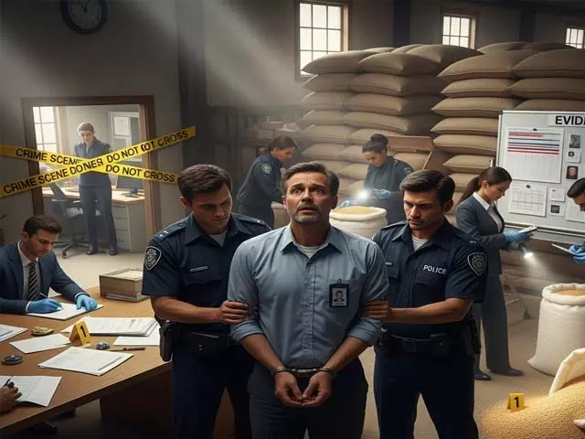 गेहूं गबन मामले में खाद्य आपूर्ति इंस्पेक्टर गिरफ्तार, जांच जारी गेहूं गबन मामले में खाद्य आपूर्ति इंस्पेक्टर गिरफ्तार, जांच जारी