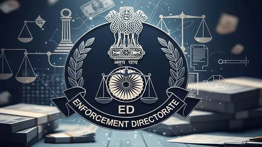 ईडी ने अवैध भूमि कब्जा मामले में की छापेमारी ईडी ने अवैध भूमि कब्जा मामले में की छापेमारी