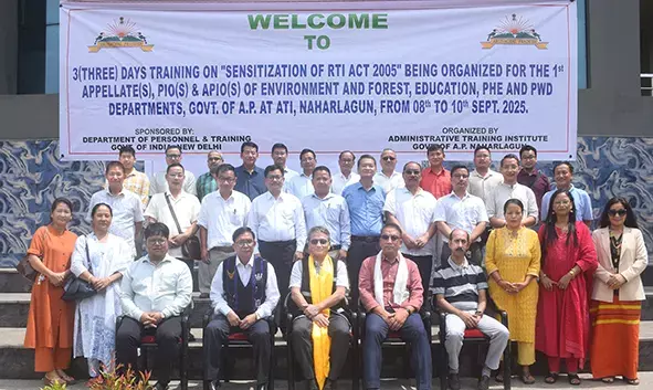 Arunachal: RTI अधिनियम पर प्रशिक्षण कार्यक्रम जारी Arunachal: RTI अधिनियम पर प्रशिक्षण कार्यक्रम जारी