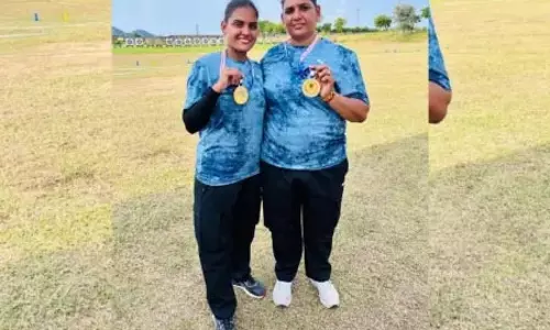 सीकर: मां-बेटी की जोड़ी ने आर्चरी चैंपियनशिप में जीता गोल्ड, राजस्थान का बढ़ाया मान सीकर: मां-बेटी की जोड़ी ने आर्चरी चैंपियनशिप में जीता गोल्ड, राजस्थान का बढ़ाया मान