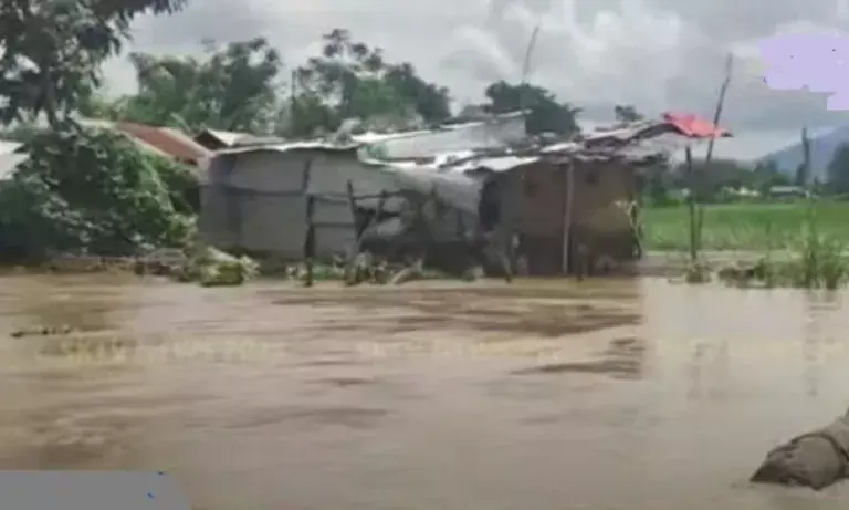 Imphal पूर्वी जिले में संभावित बंपर फसल से पहले अचानक आई बाढ़ से भारी नुकसान Imphal पूर्वी जिले में संभावित बंपर फसल से पहले अचानक आई बाढ़ से भारी नुकसान