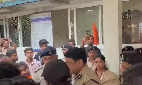 एसएसपी पर गाली देने का आरोप, ABVP छात्र भड़के एसएसपी पर गाली देने का आरोप, ABVP छात्र भड़के