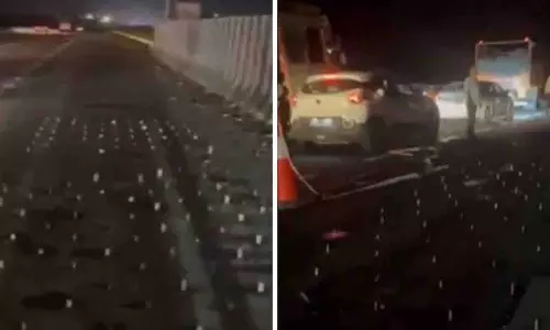 Nagpur-Mumbai एक्सप्रेसवे पुल पर कीलें मिलीं, कई कारें पंक्चर हुईं
