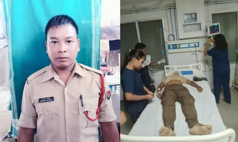 Assam: हाफलोंग में ड्यूटी के दौरान पुलिस कांस्टेबल की कथित तौर पर आत्महत्या Assam: हाफलोंग में ड्यूटी के दौरान पुलिस कांस्टेबल की कथित तौर पर आत्महत्या
