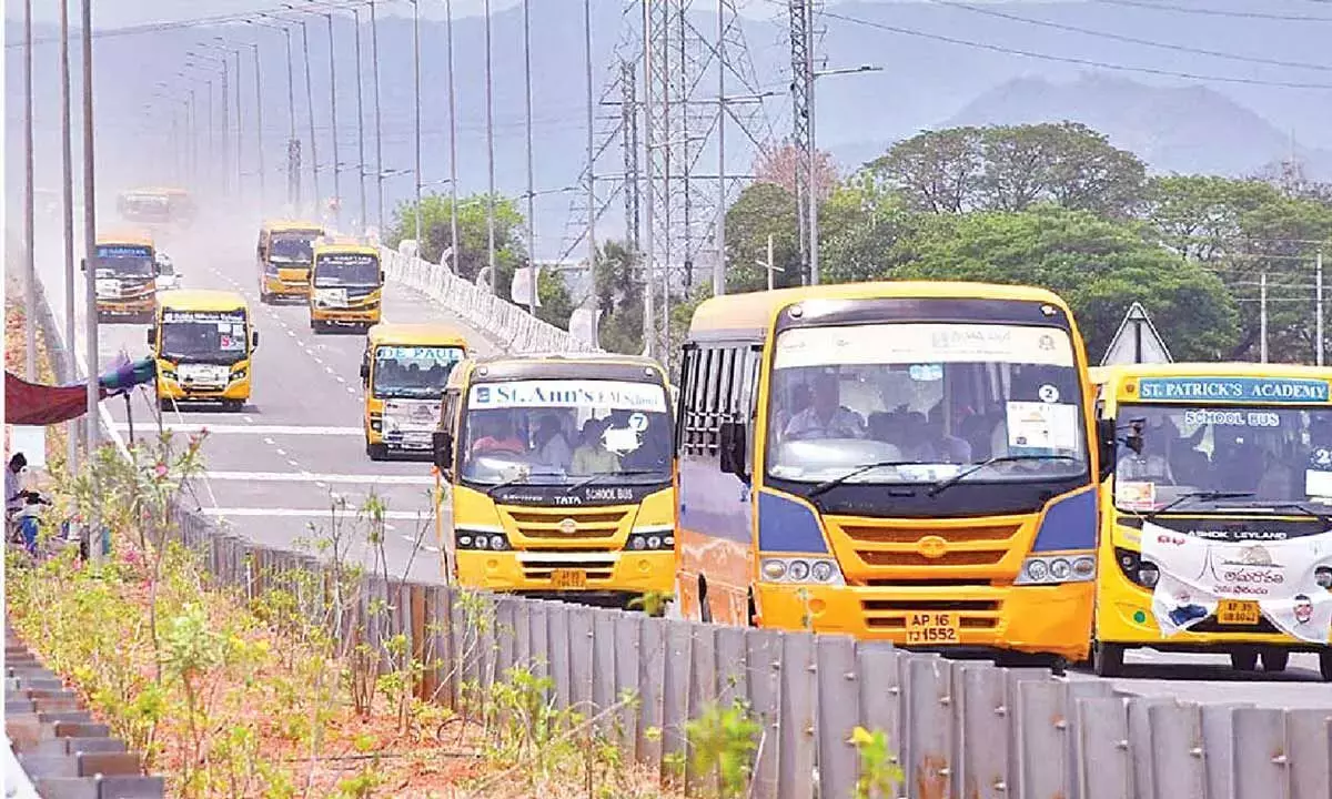 Andhra: दशहरा के दौरान यातायात सुगम बनाने के लिए पश्चिमी बाईपास Andhra: दशहरा के दौरान यातायात सुगम बनाने के लिए पश्चिमी बाईपास