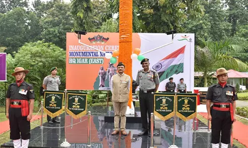 Assam Rifles ने श्रीकोना में 72 फीट ऊंचा तिरंगा फहराया