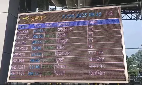 रायपुर एयरपोर्ट में आज भी विजिबिलिटी डाउन, कई फ्लाइट्स रद्द रायपुर एयरपोर्ट में आज भी विजिबिलिटी डाउन, कई फ्लाइट्स रद्द