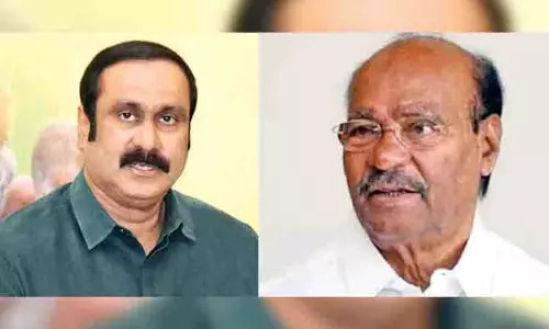 रामदास ने बेटे अंबुमणि को PMK से निष्कासित किया रामदास ने बेटे अंबुमणि को PMK से निष्कासित किया
