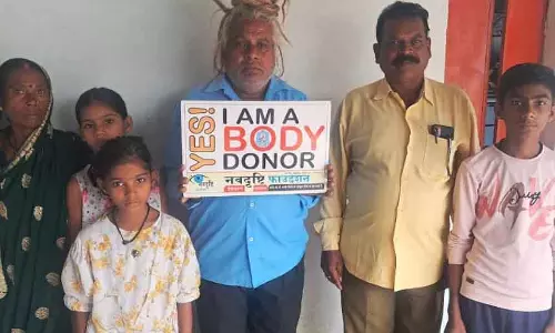 खेलन साहू ने अपने देहदान का लिया संकल्प खेलन साहू ने अपने देहदान का लिया संकल्प