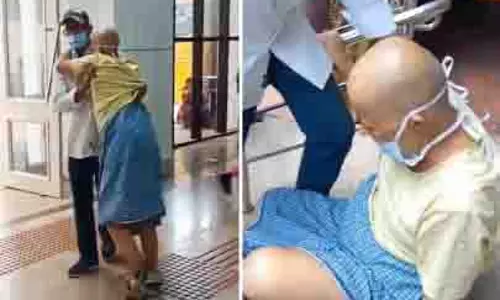 Coimbatore: व्हीलचेयर न मिलने पर बेटे का संघर्ष, सिस्टम पर उठे सवाल Coimbatore: व्हीलचेयर न मिलने पर बेटे का संघर्ष, सिस्टम पर उठे सवाल