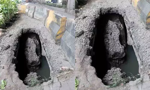 अटल सेतु प्रवेश बिंदु के पास सड़क धंसी, MMRDA ने प्रतिक्रिया दी