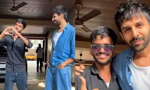 Kartik Aaryan: मूक बधिर प्रशंसक उनसे मिलने के लिए वरसानी से आया Kartik Aaryan: मूक बधिर प्रशंसक उनसे मिलने के लिए वरसानी से आया