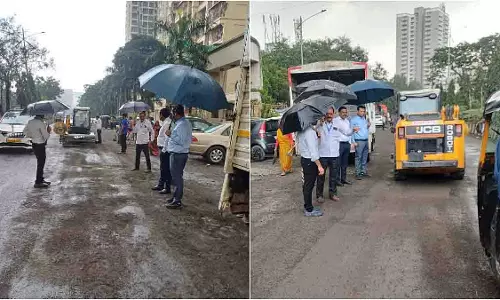 Panvel: नगर निगम ने सभी संभागों में सड़कों की मरम्मत का काम तेज़ किया Panvel: नगर निगम ने सभी संभागों में सड़कों की मरम्मत का काम तेज़ किया