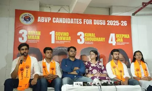 डूसू चुनाव के लिए एबीवीपी और एनएसयूआई ने की उम्मीदवारों की घोषणा