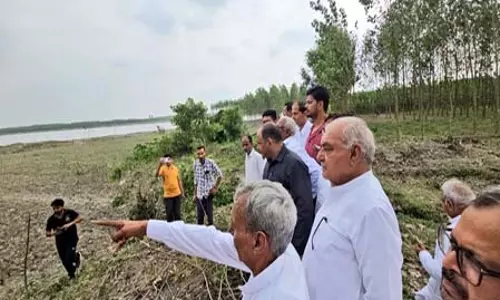 भूपेंद्र सिंह हुड्डा ने यमुनानगर जिले के बाढ़ प्रभावित क्षेत्रों का किया दौरा, विशेष पैकेज की मांग