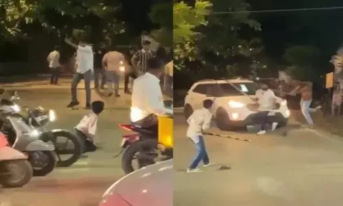 रायपुर में गैंगवार: दो पक्षों के बीच हिंसक झड़प, लाठी-डंडे, पत्थर से कार में हमला