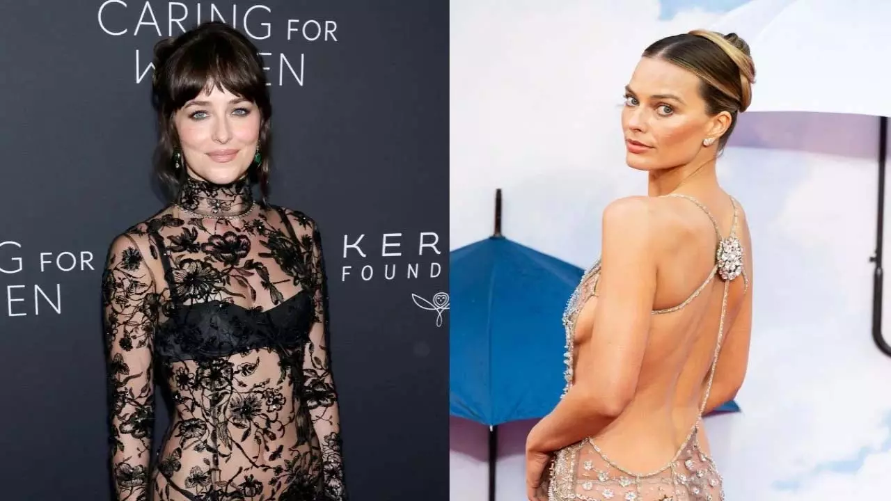 Dakota Johnson और मार्गोट रॉबी ने सी-थ्रू लुक से बेयरली देयर ड्रेसिंग को नया आयाम दिया Dakota Johnson और मार्गोट रॉबी ने सी-थ्रू लुक से बेयरली देयर ड्रेसिंग को नया आयाम दिया