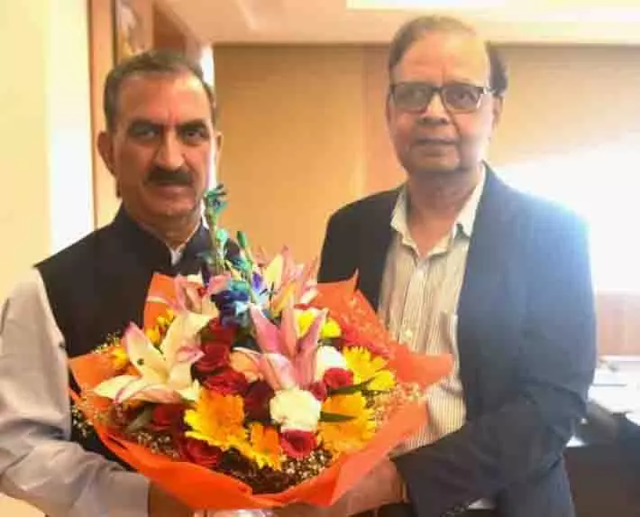 CM Sukhu ने पनगढ़िया से पहाड़ी राज्यों के लिए अलग आपदा जोखिम सूचकांक बनाने का आग्रह किया CM Sukhu ने पनगढ़िया से पहाड़ी राज्यों के लिए अलग आपदा जोखिम सूचकांक बनाने का आग्रह किया