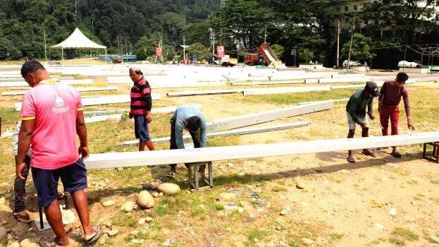 Kerala : पंबा धीरे-धीरे ग्लोबल अयप्पा संगमम के लिए तैयार हो रहा Kerala : पंबा धीरे-धीरे ग्लोबल अयप्पा संगमम के लिए तैयार हो रहा