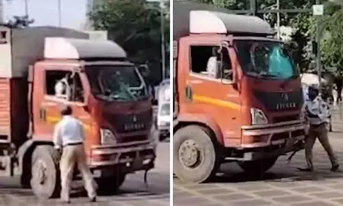 Mumbai: दादर में ट्रक ड्राइवर ने ट्रैफिक पुलिसकर्मी को कुचलने की कोशिश की