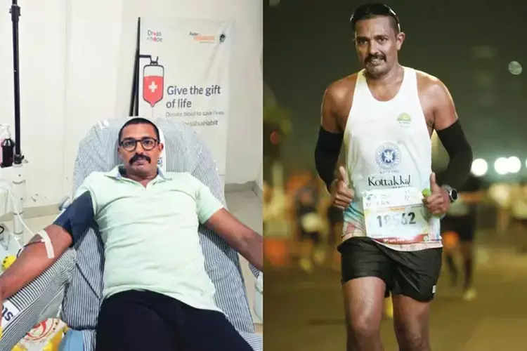 दोस्त के पिता को रक्तदान देकर शुरू किया अभियान, 46 वर्षीय प्रदीप पिल्लई ने 71वीं बार किया रक्तदान