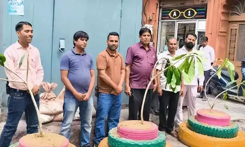 Jaipur: रंगीन टायर और प्लांटेशन से कचरा डिपो हुआ आकर्षक Jaipur: रंगीन टायर और प्लांटेशन से कचरा डिपो हुआ आकर्षक