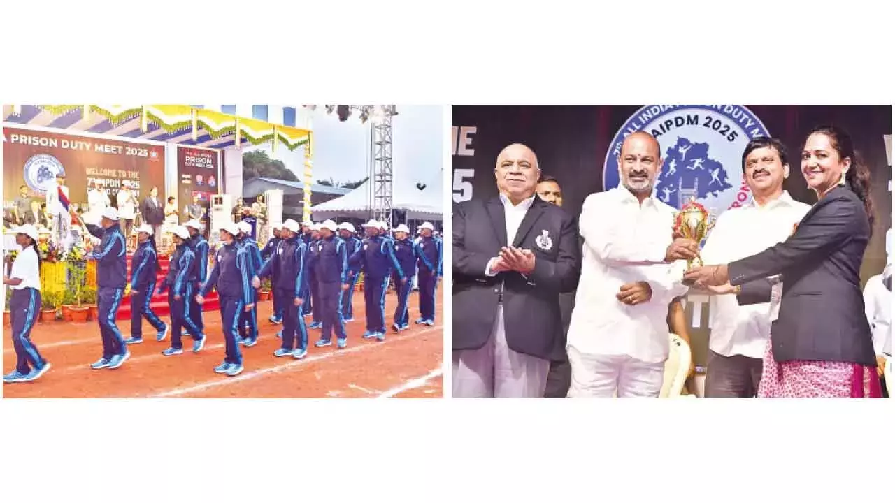 Telangana: अखिल भारतीय 7वीं जेल ड्यूटी मीट का भव्य समापन Telangana: अखिल भारतीय 7वीं जेल ड्यूटी मीट का भव्य समापन