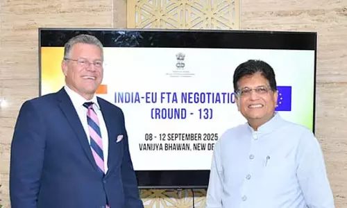 पीयूष गोयल ने एफटीए पर EU के अधिकारियों से तेज़ की बातचीत पीयूष गोयल ने एफटीए पर EU के अधिकारियों से तेज़ की बातचीत