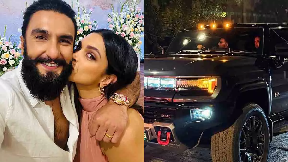 रणवीर सिंह ने दीपिका पादुकोण को नई ₹4.57 करोड़ की हमर EV 3X में घुमाया रणवीर सिंह ने दीपिका पादुकोण को नई ₹4.57 करोड़ की हमर EV 3X में घुमाया