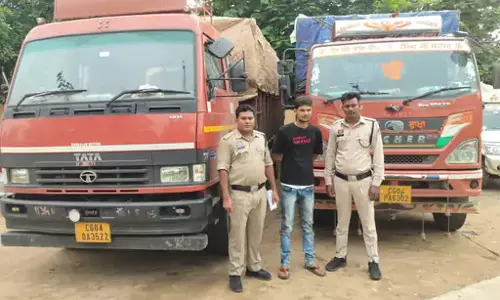 रायपुर से वाहन मालिक गिरफ्तार, मवेशी तस्करी करने बुकिंग में देता था गाड़ी