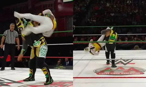 मस्कारीटा साग्रादा ने Lucha Libre में धमाकेदार प्रदर्शन किया