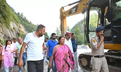 केंद्रीय मंत्री सावित्री ठाकुर ने हिमाचल प्रदेश में बाढ़ और भूस्खलन प्रभावित क्षेत्रों का निरीक्षण किया