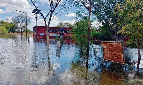 Hisar अस्पताल में अभी भी पानी भरा, अस्थायी स्वास्थ्य केंद्र को परेशानी Hisar अस्पताल में अभी भी पानी भरा, अस्थायी स्वास्थ्य केंद्र को परेशानी