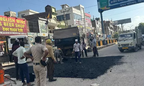 शिकायतों के बाद Sirsa में सड़क मरम्मत का काम शुरू