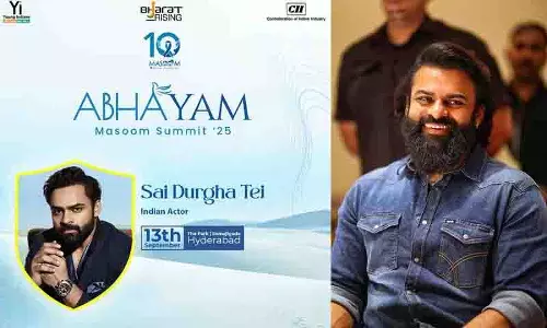 Sai Durga Tej ने अभयम मासूम शिखर सम्मेलन में माता-पिता-बच्चे के बीच मजबूत संबंधों का आह्वान किया