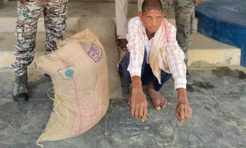 स्कूल से चावल चोरी करने वाला ग्रामीण गिरफ्तार