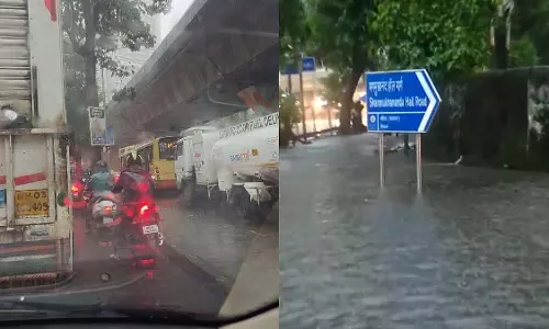 मुंबई में बारिश: IMD द्वारा रेड अलर्ट जारी किए जाने से शहर में अंधेरा छा गया