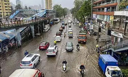 मुंबई में रातभर भारी बारिश, IMD ने शहर और उपनगरों के लिए रेड अलर्ट जारी किया मुंबई में रातभर भारी बारिश, IMD ने शहर और उपनगरों के लिए रेड अलर्ट जारी किया