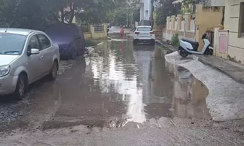 Siruguppa : बारिश के कारण निचले इलाकों में बाढ़ Siruguppa : बारिश के कारण निचले इलाकों में बाढ़