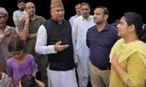 MP Ghulam Ali ने बाढ़ प्रभावित खैरी-कांगर का दौरा किया