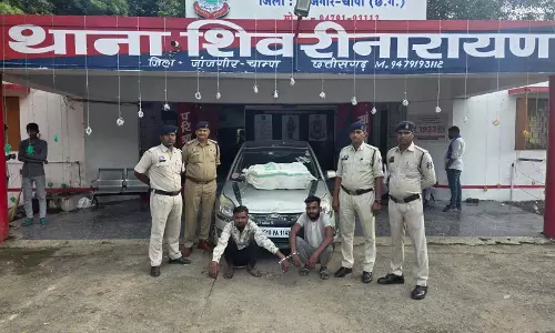 CG BREAKING: 22.850 किलो गांजा बरामद, दो आरोपी गिरफ्तार
