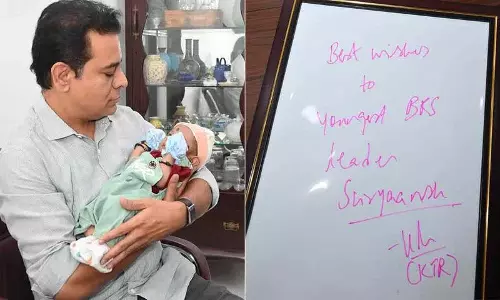 KTR ने बीआरएस जेडपीटीसी के बेटे का नाम घोषित किया