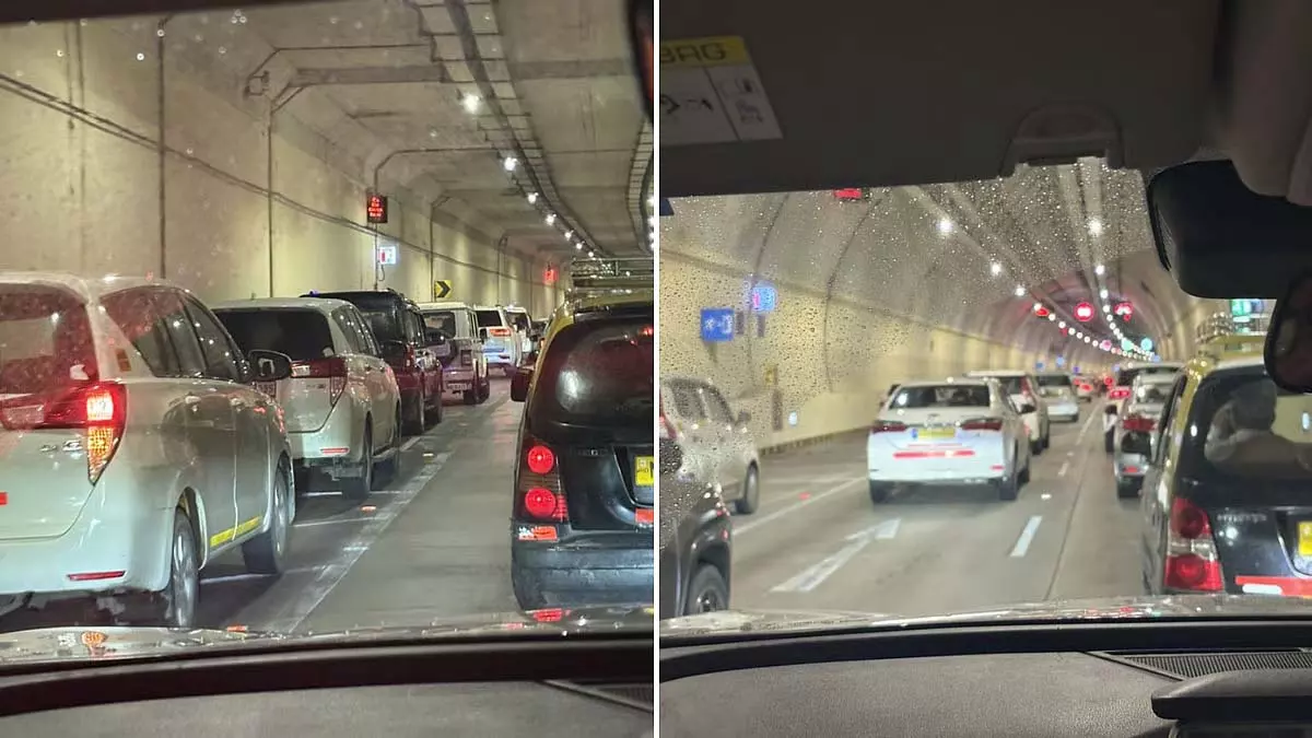 Mumbai : कोस्टल रोड दक्षिण की ओर भारी ट्रैफिक जाम Mumbai : कोस्टल रोड दक्षिण की ओर भारी ट्रैफिक जाम